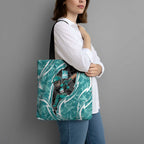Brisbane Heat Tote Bag Flaming Lightning Storm Geometric Sports Mascot Art