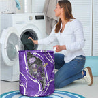 Hobart Hurricanes Laundry Basket Flaming Lightning Storm Geometric Sports Mascot Art