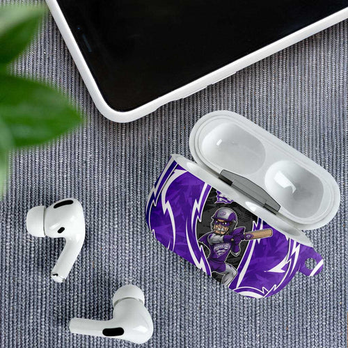 Hobart Hurricanes AirPods Case Flaming Lightning Storm Geometric Sports Mascot Art