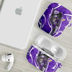 Hobart Hurricanes AirPods Case Flaming Lightning Storm Geometric Sports Mascot Art