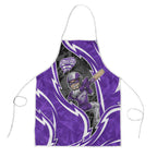 Hobart Hurricanes Apron Flaming Lightning Storm Geometric Sports Mascot Art