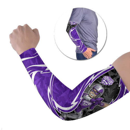 Hobart Hurricanes Arm Sleeves Flaming Lightning Storm Geometric Sports Mascot Art