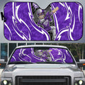 Hobart Hurricanes Auto Sun Shade Flaming Lightning Storm Geometric Sports Mascot Art