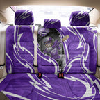 Hobart Hurricanes Back Car Seat Cover Flaming Lightning Storm Geometric Sports Mascot Art