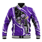 Hobart Hurricanes Baseball Jacket Flaming Lightning Storm Geometric Sports Mascot Art