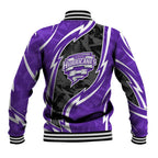 Hobart Hurricanes Baseball Jacket Flaming Lightning Storm Geometric Sports Mascot Art