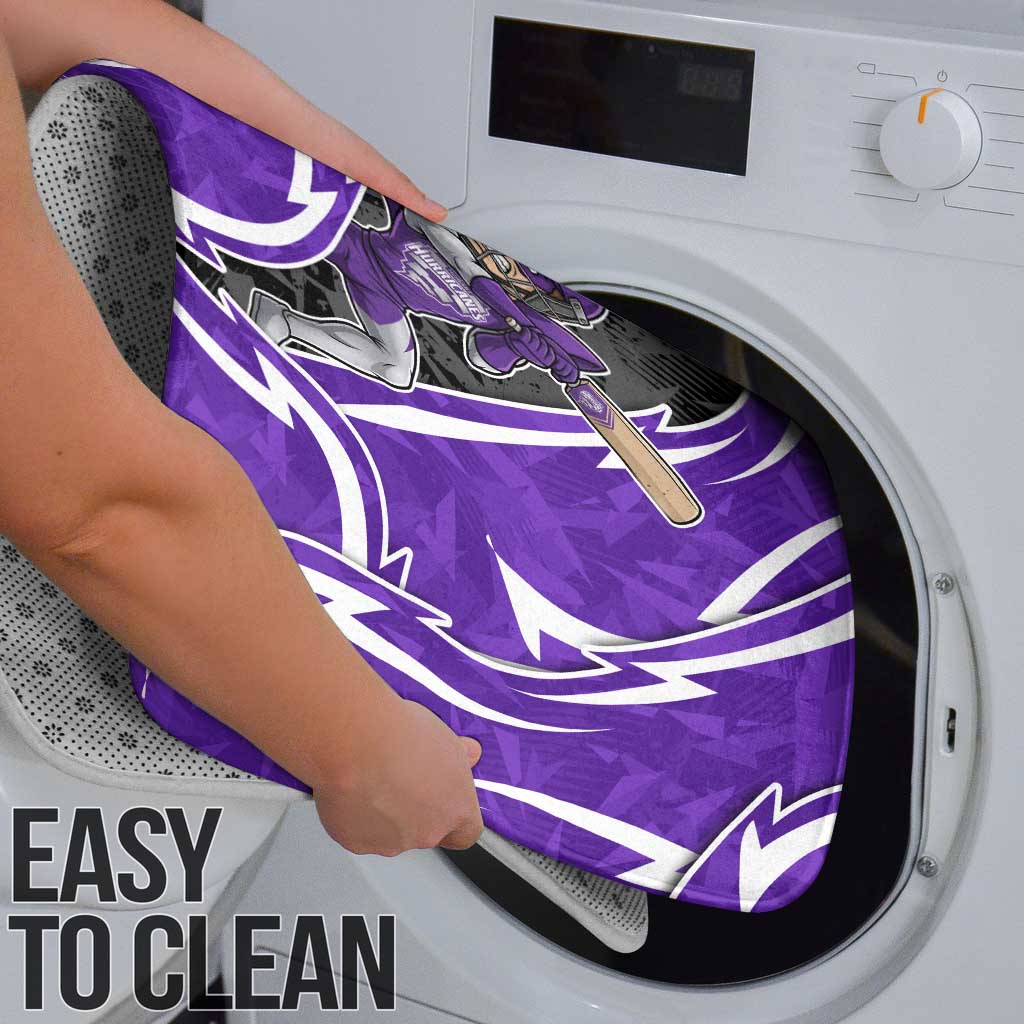 Hobart Hurricanes Bathroom Set Flaming Lightning Storm Geometric Sports Mascot Art