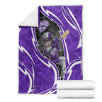 Hobart Hurricanes Blanket Flaming Lightning Storm Geometric Sports Mascot Art