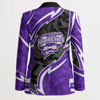 Hobart Hurricanes Blazer Flaming Lightning Storm Geometric Sports Mascot Art