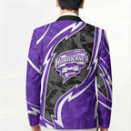 Hobart Hurricanes Blazer Flaming Lightning Storm Geometric Sports Mascot Art