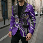Hobart Hurricanes Blazer Flaming Lightning Storm Geometric Sports Mascot Art