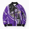 Hobart Hurricanes Bomber Puffer Jacket Flaming Lightning Storm Geometric Sports Mascot Art