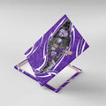 Hobart Hurricanes Canvas Wall Art Flaming Lightning Storm Geometric Sports Mascot Art