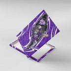 Hobart Hurricanes Canvas Wall Art Flaming Lightning Storm Geometric Sports Mascot Art