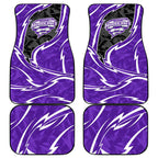 Hobart Hurricanes Car Mats Flaming Lightning Storm Geometric Sports Mascot Art