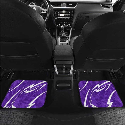 Hobart Hurricanes Car Mats Flaming Lightning Storm Geometric Sports Mascot Art