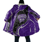 Hobart Hurricanes Cloak Flaming Lightning Storm Geometric Sports Mascot Art