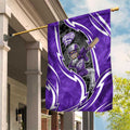 Hobart Hurricanes Garden Flag Flaming Lightning Storm Geometric Sports Mascot Art