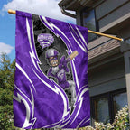 Hobart Hurricanes Garden Flag Flaming Lightning Storm Geometric Sports Mascot Art