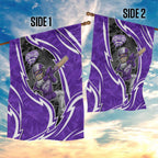 Hobart Hurricanes Garden Flag Flaming Lightning Storm Geometric Sports Mascot Art