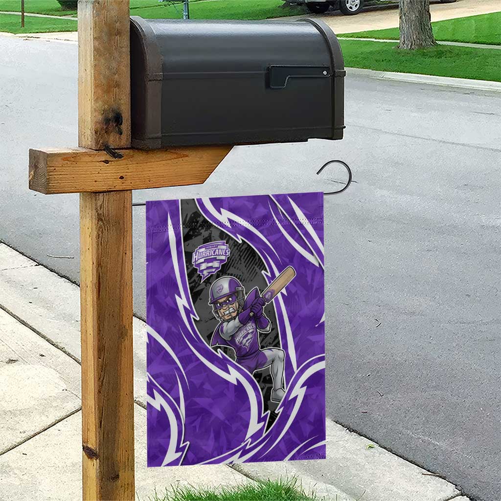 Hobart Hurricanes Garden Flag Flaming Lightning Storm Geometric Sports Mascot Art