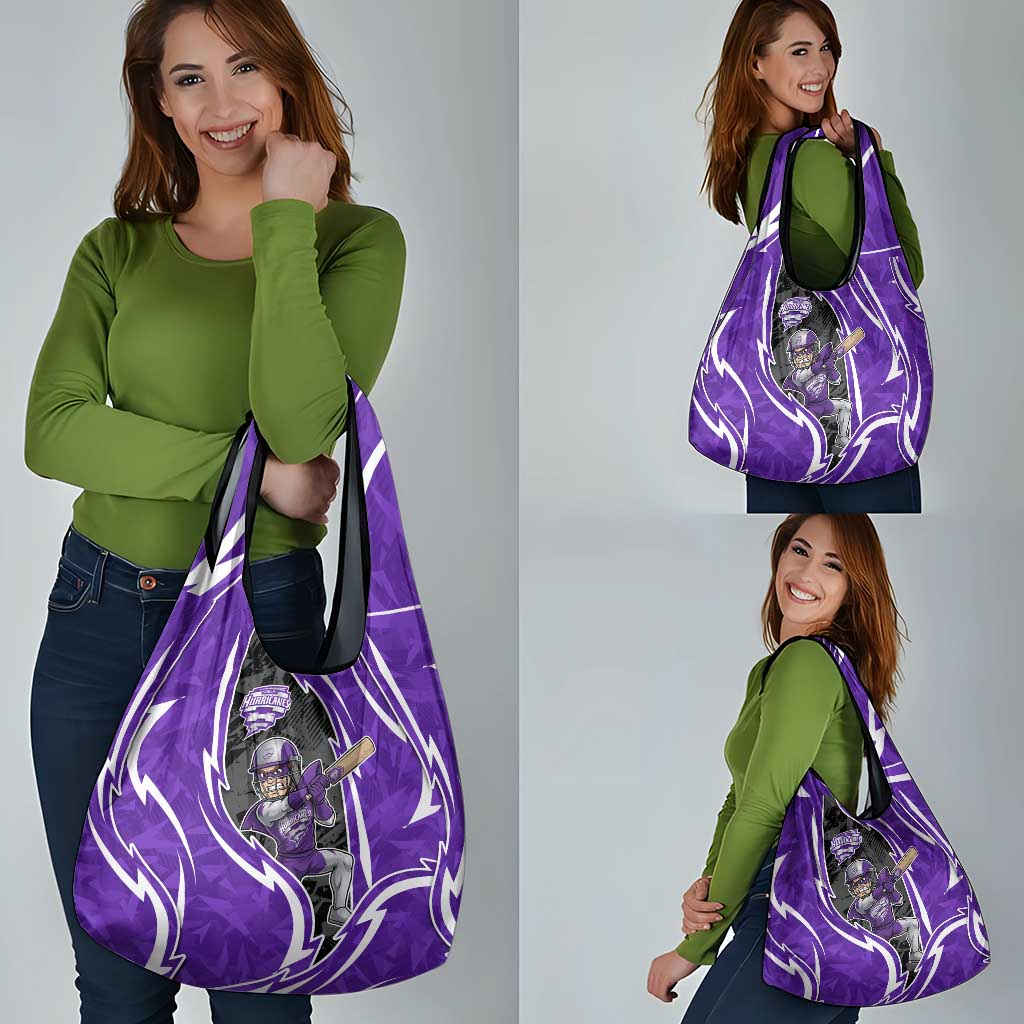 Hobart Hurricanes Grocery Bag Flaming Lightning Storm Geometric Sports Mascot Art