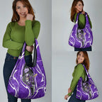 Hobart Hurricanes Grocery Bag Flaming Lightning Storm Geometric Sports Mascot Art