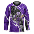 Hobart Hurricanes Hockey Jersey Flaming Lightning Storm Geometric Sports Mascot Art