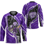 Hobart Hurricanes Hockey Jersey Flaming Lightning Storm Geometric Sports Mascot Art