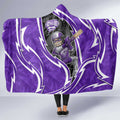 Hobart Hurricanes Hooded Blanket Flaming Lightning Storm Geometric Sports Mascot Art