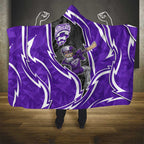 Hobart Hurricanes Hooded Blanket Flaming Lightning Storm Geometric Sports Mascot Art