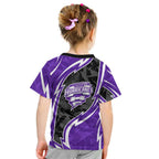 Hobart Hurricanes Kid T Shirt Flaming Lightning Storm Geometric Sports Mascot Art