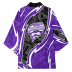 Hobart Hurricanes Kimono Flaming Lightning Storm Geometric Sports Mascot Art