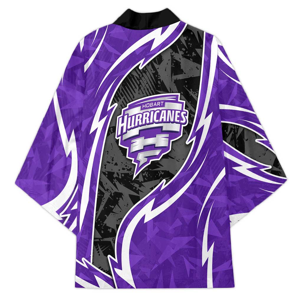 Hobart Hurricanes Kimono Flaming Lightning Storm Geometric Sports Mascot Art