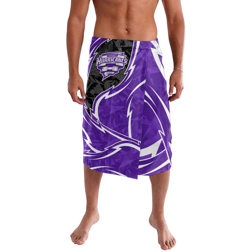 Hobart Hurricanes Lavalava Flaming Lightning Storm Geometric Sports Mascot Art