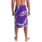 Hobart Hurricanes Lavalava Flaming Lightning Storm Geometric Sports Mascot Art