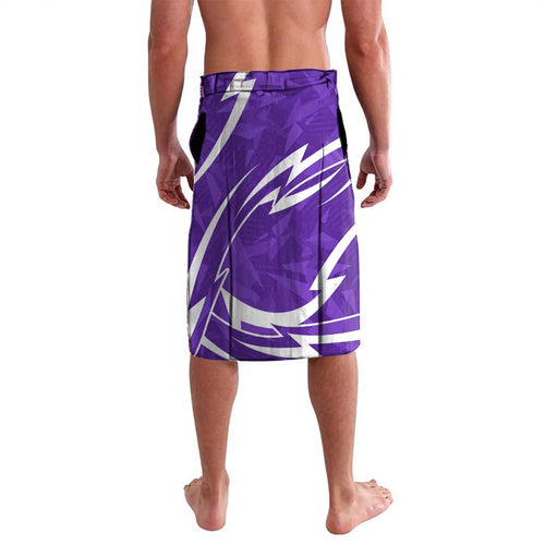 Hobart Hurricanes Lavalava Flaming Lightning Storm Geometric Sports Mascot Art