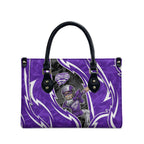 Hobart Hurricanes Leather Bag Flaming Lightning Storm Geometric Sports Mascot Art