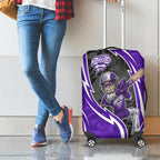 Hobart Hurricanes Luggage Cover Flaming Lightning Storm Geometric Sports Mascot Art