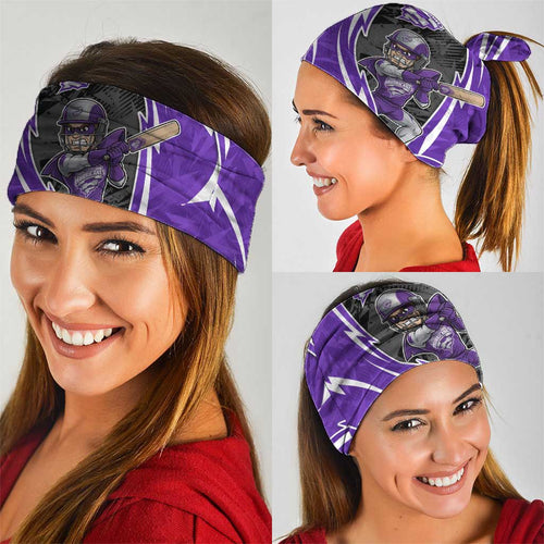 Hobart Hurricanes Neck Gaiter Flaming Lightning Storm Geometric Sports Mascot Art