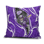 Hobart Hurricanes Pillow Cover Flaming Lightning Storm Geometric Sports Mascot Art