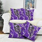 Hobart Hurricanes Pillow Cover Flaming Lightning Storm Geometric Sports Mascot Art
