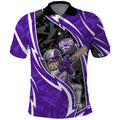 Hobart Hurricanes Polo Shirt Flaming Lightning Storm Geometric Sports Mascot Art