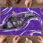Hobart Hurricanes Puzzle Flaming Lightning Storm Geometric Sports Mascot Art