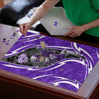 Hobart Hurricanes Puzzle Flaming Lightning Storm Geometric Sports Mascot Art