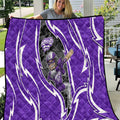 Hobart Hurricanes Quilt Flaming Lightning Storm Geometric Sports Mascot Art