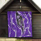 Hobart Hurricanes Quilt Flaming Lightning Storm Geometric Sports Mascot Art