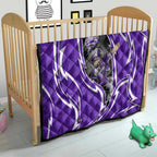 Hobart Hurricanes Quilt Flaming Lightning Storm Geometric Sports Mascot Art