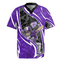 Hobart Hurricanes Rugby Jersey Flaming Lightning Storm Geometric Sports Mascot Art
