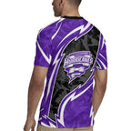 Hobart Hurricanes Rugby Jersey Flaming Lightning Storm Geometric Sports Mascot Art